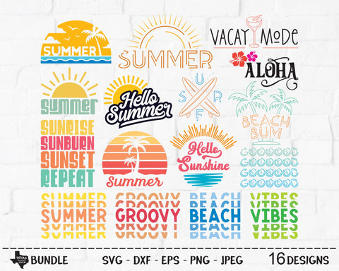 Summer Super Bundle | Summer SVG SVG Texas Southern Cuts 