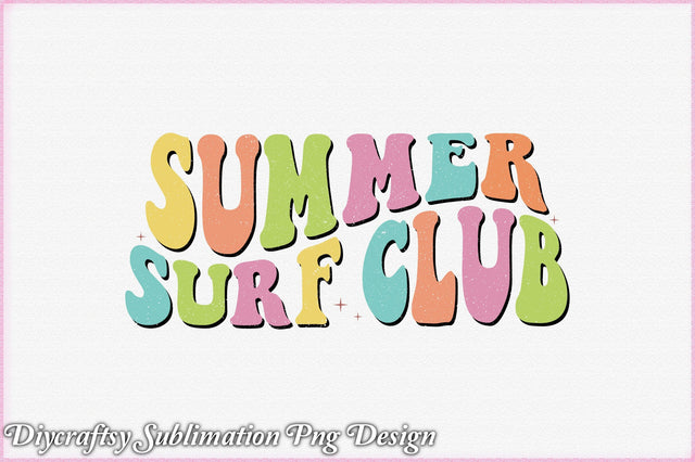 Summer Surf Club Sublimation SVG Creativeart88 