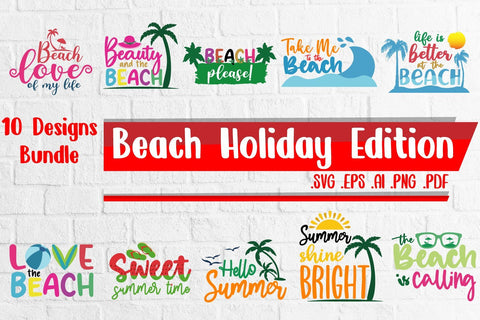 Summer svg Bundle | 10 Design SVG zafrans studio 