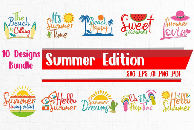 Summer svg Bundle 2 |10 design SVG zafrans studio 