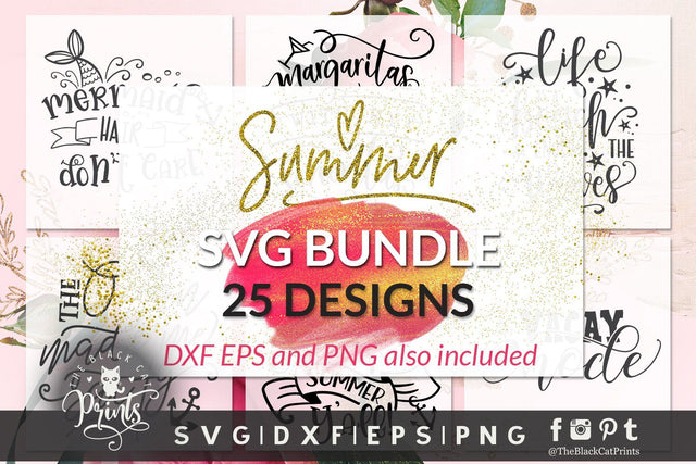 Summer SVG bundle | 25 cut files SVG TheBlackCatPrints