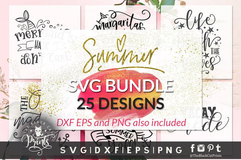 Summer SVG bundle | 25 cut files SVG TheBlackCatPrints 