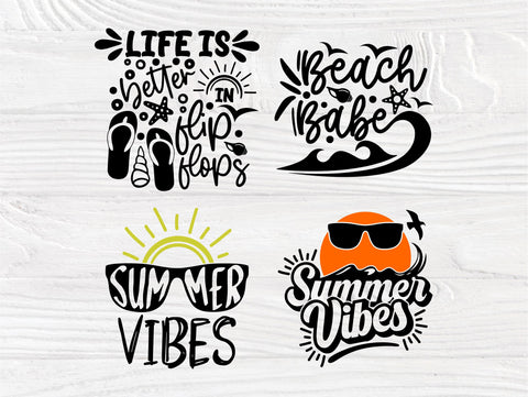 Summer SVG Bundle, Beach Babe Svg, Flip Flops Svg SVG TonisArtStudio 