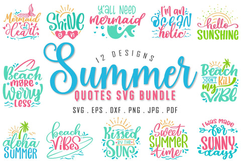 Summer SVG Bundle | Beach Quotes SVG SVG dapiyupi store 
