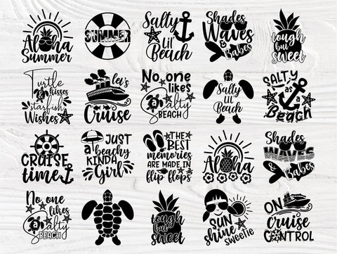 Summer SVG Bundle, Beach Quotes Svg, Vacation Svg SVG TonisArtStudio 