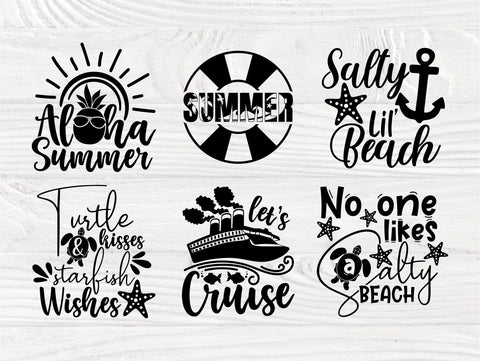 Summer SVG Bundle, Beach Quotes Svg, Vacation Svg SVG TonisArtStudio 