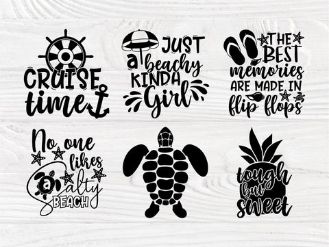 Summer SVG Bundle, Beach Quotes Svg, Vacation Svg SVG TonisArtStudio 