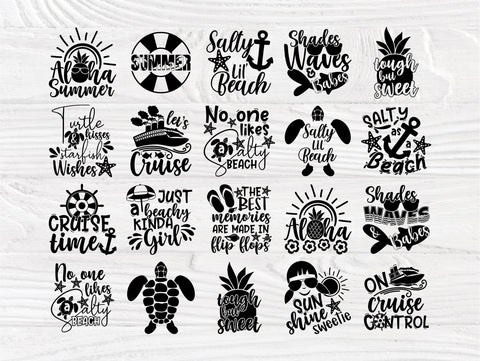 Summer SVG Bundle, Beach Quotes, Vacation t shirt SVG TonisArtStudio 