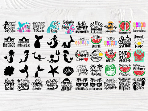 Summer SVG Bundle, Beach Shirt Designs, Mermaid SVG TonisArtStudio 
