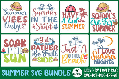 Summer SVG bundle, Beach SVG Bundle, 20 SVG Design SVG Rafiqul20606 