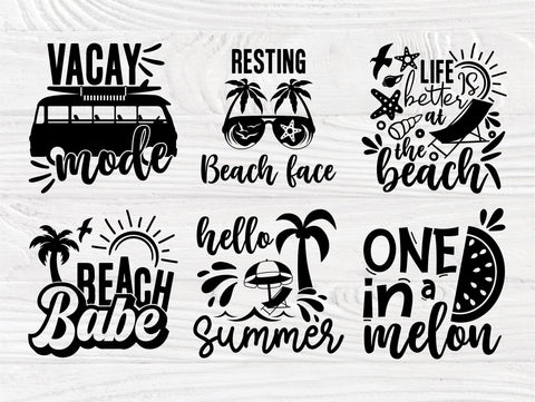 Summer SVG Bundle, Beach Svg, Mermaid Shirt Quotes SVG TonisArtStudio 