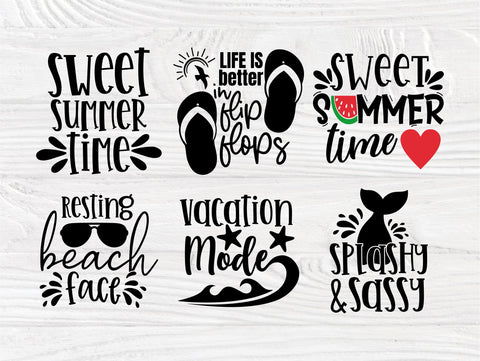 Summer SVG Bundle, Beach Svg, Mermaid Shirt Quotes SVG TonisArtStudio 