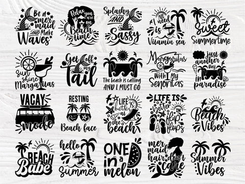 Summer SVG Bundle, Beach Svg, Mermaid Shirt Quotes SVG TonisArtStudio 