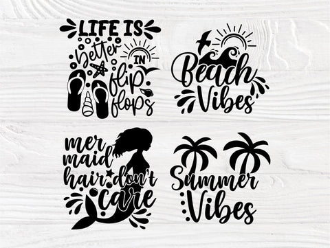 Summer SVG Bundle, Beach Svg, Mermaid Shirt Quotes SVG TonisArtStudio 
