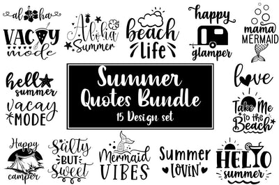 Summer Svg Bundle, Beach Svg, Summer Quotes, Day Drinking SVG Svgcraft 