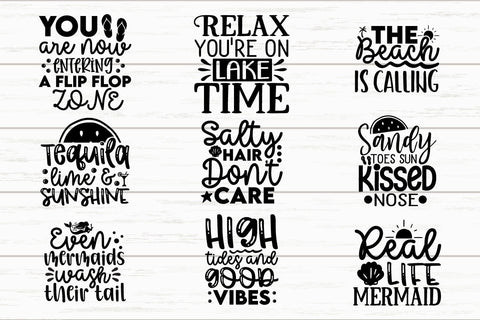 Summer SVG Bundle Cut File SVG akazaddesign 