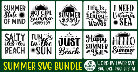 Summer SVG Bundle, Hello Summer Svg, Summer Svg, Beach Svg, SVG Rafiqul20606 
