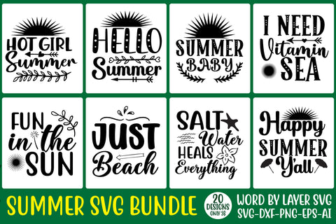 Summer SVG Bundle, Hello Summer Svg, Summer Svg, Beach Svg, SVG Rafiqul20606 