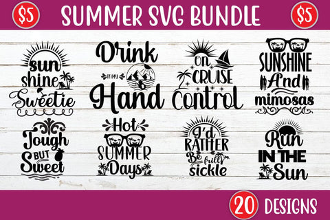 Summer SVG Bundle, Summer Clipart, Vacation SVG, PNG, Summer shirt svg, Beach shirt svg, Beach Babe svg, Summer Quote, Cricut, Cut Files, Silhouette SVG Blessedprint 