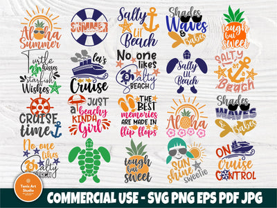 Summer SVG Bundle, Summer Quotes, Beach Shirt Svg SVG TonisArtStudio 