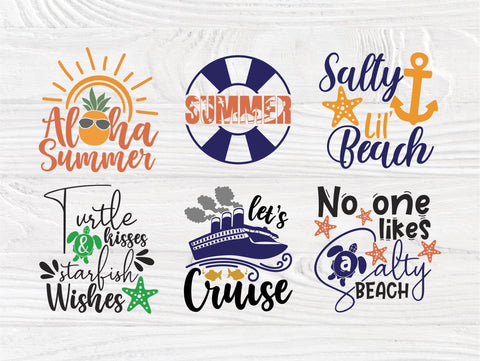 Summer SVG Bundle, Summer Quotes, Beach Shirt Svg - So Fontsy