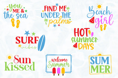 Summer SVG Bundle, Summer Svg, Beach Svg, Summer Design for Shirts, Summertime Svg, Summer Cut Files, Cricut, Silhouette, Png SVG MD mominul islam 