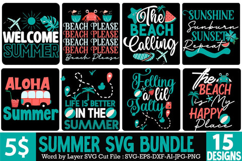 Summer SVG Bundle, Summer SVG Bundle Quotes , Hello Summer SVG Cut File,Aloha Summer SVG Cut File,Aloha Summer SVG Design, Summer SVG Quotes, Summer Sublimation PNG,Funny Summer SVG Bundle,Summer SVG Bundle, Beach Quotes, Vacation t shirt SVG BlackCatsMedia 