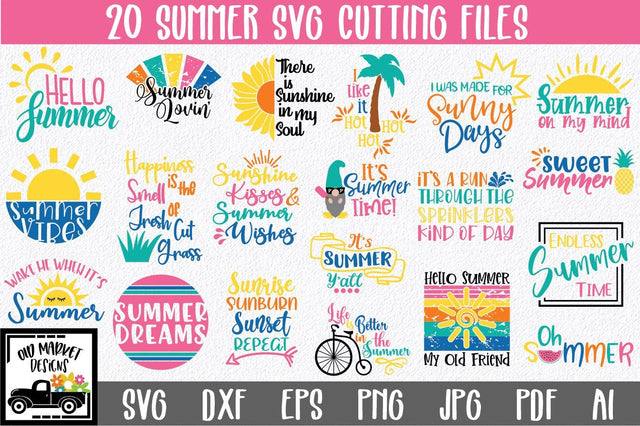 Summer SVG Bundle - Summer SVG Cut Files SVG Old Market 