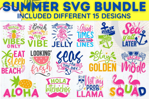 Summer SVG Bundle - So Fontsy