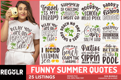 Summer Svg Bundle SVG Regulrcrative 