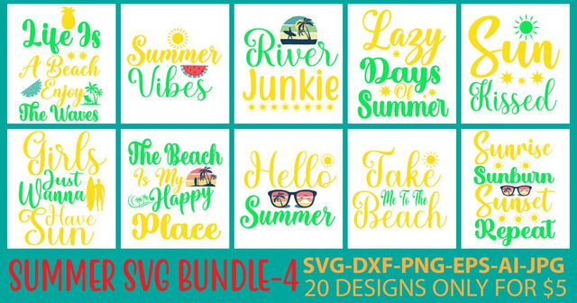 Summer SVG Bundle SVG Syaman 