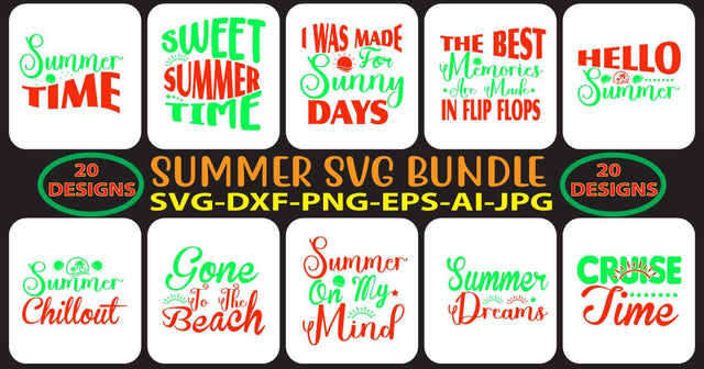 Summer SVG Bundle SVG Syaman 