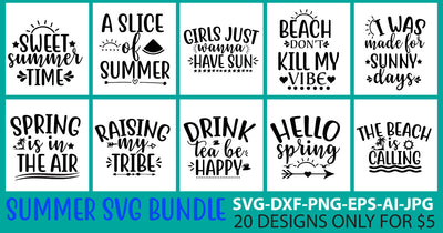 Summer SVG Bundle SVG Syaman 