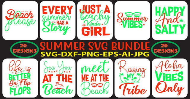 Summer SVG Bundle SVG Syaman 
