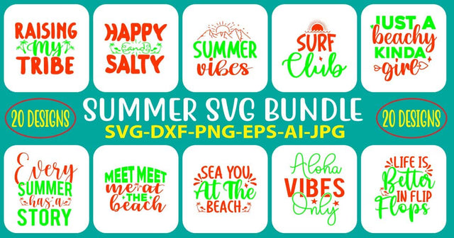 Summer SVG Bundle SVG Syaman 