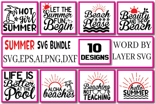 Summer SVG Bundle Vol. 1 SVG Craftlabsvg24 