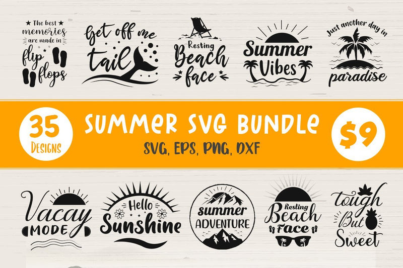 Summer SVG Bundle VOL 1 SVG futivesvg 