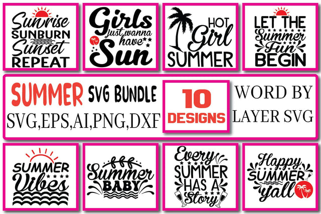 Summer SVG Bundle Vol. 3 SVG Craftlabsvg24 