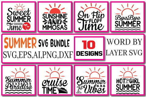 Summer SVG Bundle Vol. 6 SVG Craftlabsvg24 