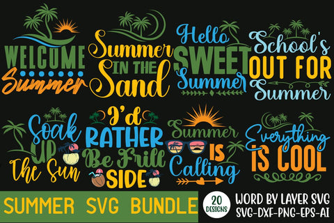 Summer SVG Bundle Vol.3, 20 SVG Design SVG Rafiqul20606 
