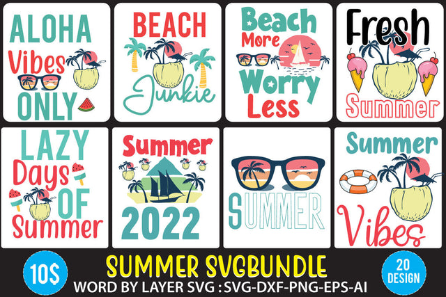 Summer SVG Bundle,Summer SVG Bundle Quotes, Beach SVG Bundle, Summer Vacation SVG Bundle | Summer SVG Bundle. Hello Summer SVG Bundle. T Shirt Designs SVG BlackCatsMedia 