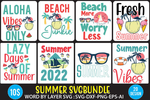 Summer SVG Bundle,Summer SVG Bundle Quotes, Beach SVG Bundle, Summer Vacation SVG Bundle | Summer SVG Bundle. Hello Summer SVG Bundle. T Shirt Designs SVG BlackCatsMedia 