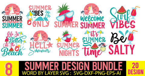 Summer SVG Bundle,Summer SVG Bundle Quotes, Beach SVG Bundle, Summer Vacation SVG Bundle | Summer SVG Bundle. Hello Summer SVG Bundle. T Shirt Designs SVG BlackCatsMedia 