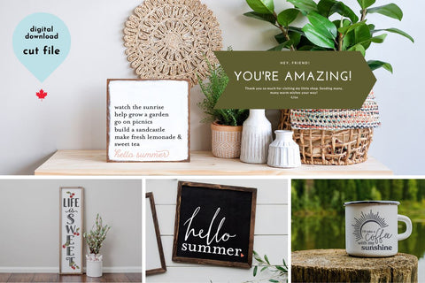 Summer SVG Cut File Bundle - 13 Designs SVG Lettershapes 