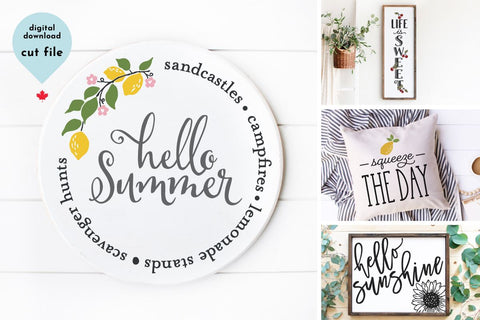 Summer SVG Cut File Bundle - 13 Designs SVG Lettershapes 