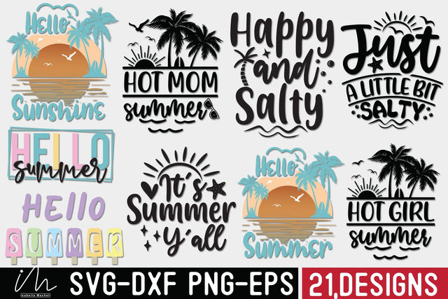 Summer svg cut files bundle, Funny Summer svg bundle, Summer t shirt svg, Vacation Svg, Ocean Svg Svg, Beach Svg, Beach t shirt svg, Summer mug svg, Beach time svg, Summer vibes svg, Hello summer svg, Lake time SVG Isabella Machell 