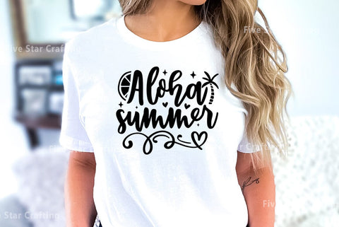 Summer SVG Design, Aloha summer SVG FiveStarCrafting 