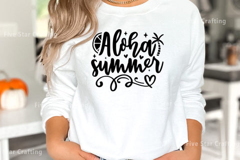 Summer SVG Design, Aloha summer SVG FiveStarCrafting 
