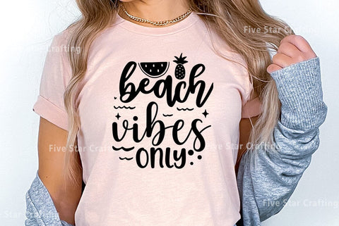Summer SVG Design, beach vibes only SVG FiveStarCrafting 