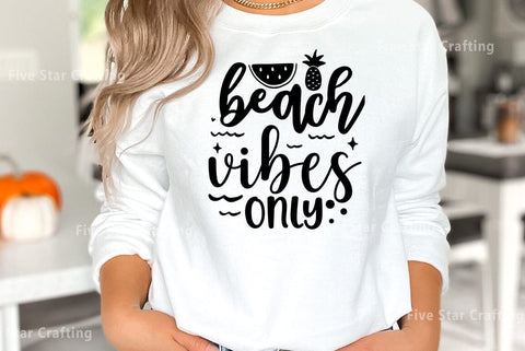 Summer SVG Design, beach vibes only SVG FiveStarCrafting 